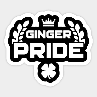 Ginger Pride Irish St Patricks Day Sticker